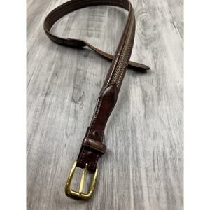 Brighton Dark Brown Belt Size 38 Solid Brass Buckle
